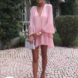 NWOT Bloggers Favorite Zara Pink Dress S